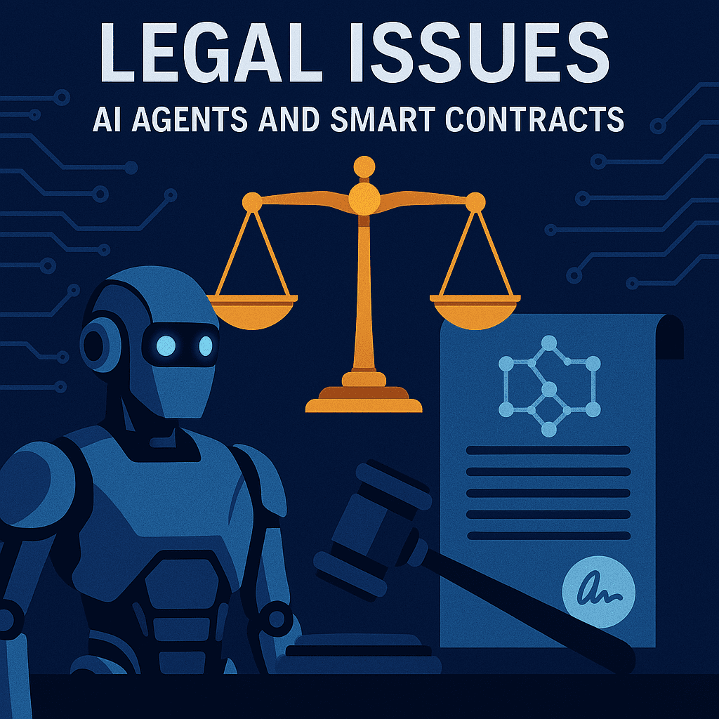 This article explores the legal responsibility of AI Agents and smart contracts in decentralized finance (DeFi). It analyzes scenarios where autonomous AI systems interact with immutable smart contracts on blockchain networks, raising questions about liability in the case of errors or damage. The text highlights current regulatory gaps, compares traditional legal frameworks to emerging technologies, and reviews real-world case studies involving DAOs, algorithmic trading bots, and AI-generated digital content. It aims to inform legal professionals, developers, and policymakers on the evolving intersection between law, AI, and blockchain.